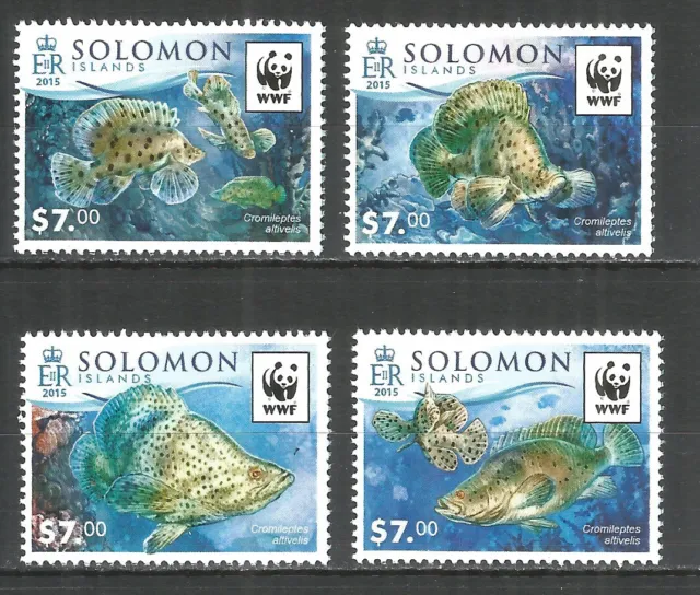 Solomon Islands 2015 mint stamps MNH(**) WWF - Fish