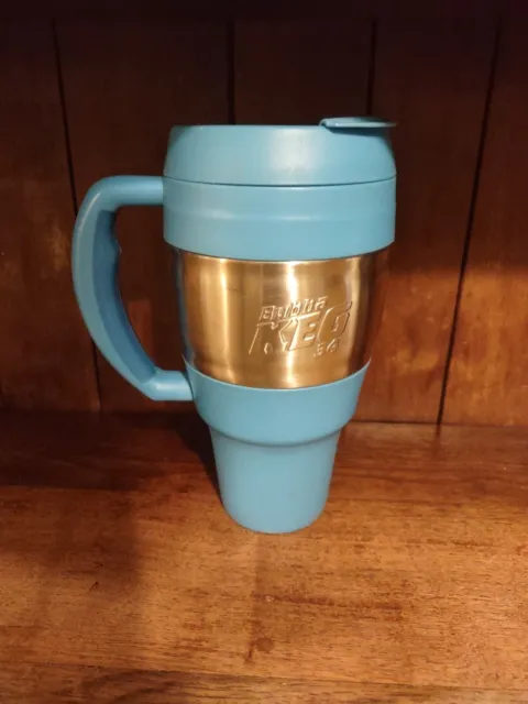 BUBBA KEG 34 Oz 1 L Blue Stainless Steel Cooler Insulated Travel Mug Hot/Cold