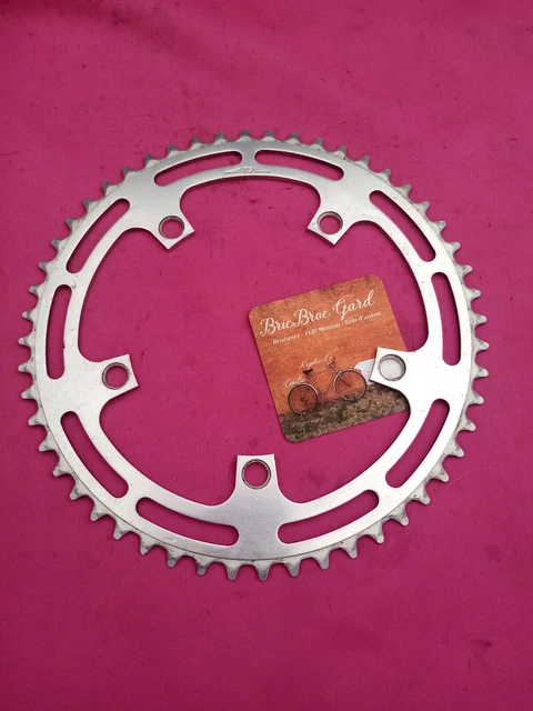 Plateau Stronglight 52 Dents - 86 Mm BCD - 5 Boulons - Aluminium - NOS