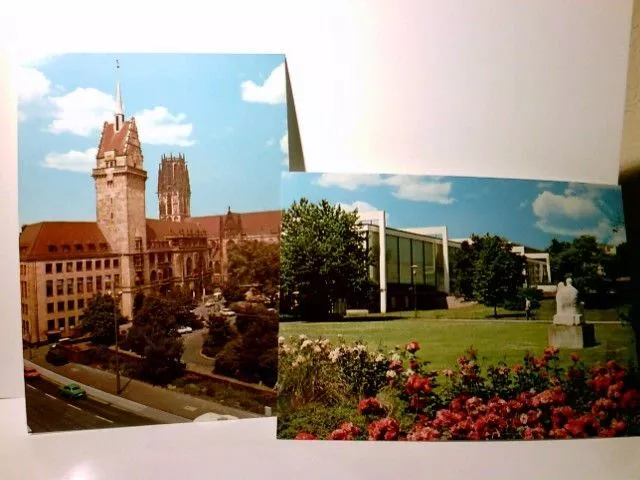 Duisburg. 2 x Alte Ansichtskarte / Postkarte farbig, ungel. ca 70ger Jahre ?. 1