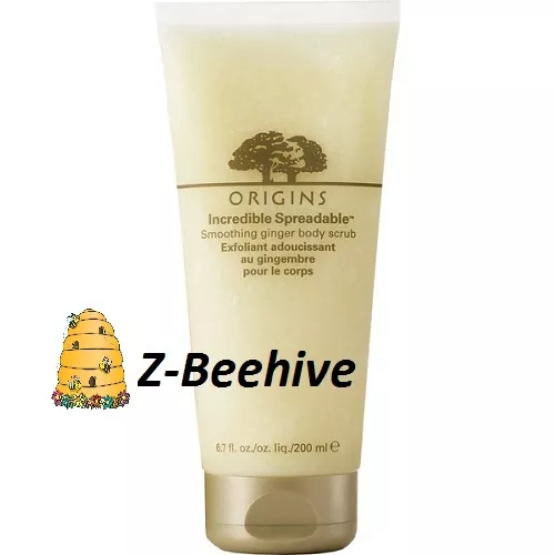 Origins Incredible Spreadable Smoothing Ginger Body Scrub Jumbo 6.7 oz. New