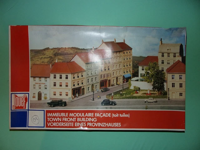 Maquette Jouef - Bloc De 3 Immeubles - Échelle HO 1/87 - Réf 198100 - Neuf