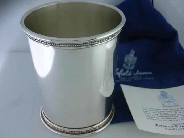 Sterling MARK J SCEARCE Mint Julep Cup President Barack Obama BHOII Kentucky