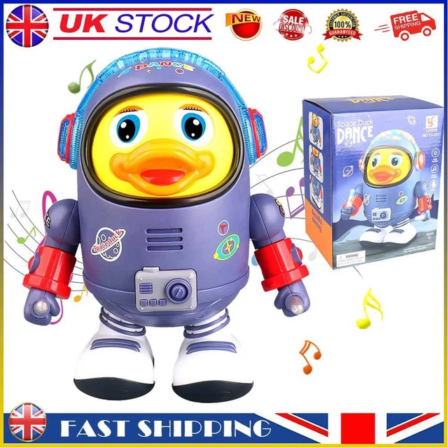 Electric Glowing Duck Doll Plastic with Music Light for Children Birthday Gift