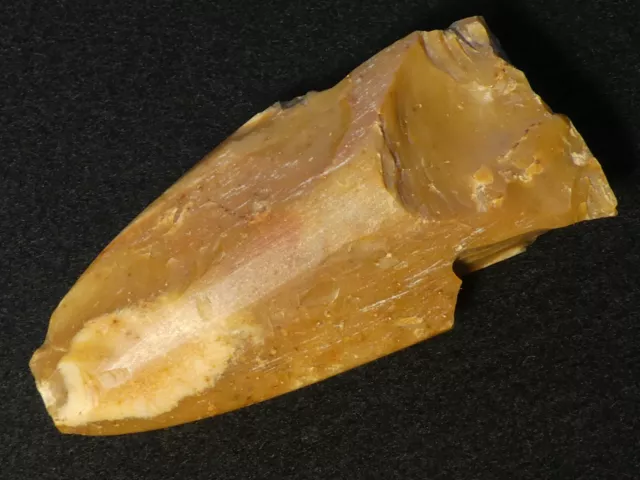 TERRIFIC TWO SIDED AX RECYCLING PLANE  117mm STONE AGE NEOLITHIC FRANCE FLINT