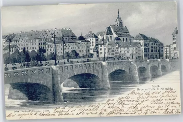 50811374 - Basel neue Rheinbruecke Basel Stadt