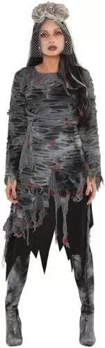 NEW Amscan 847435 Sexy Zombie Dress, Adult Standard Upto size 8