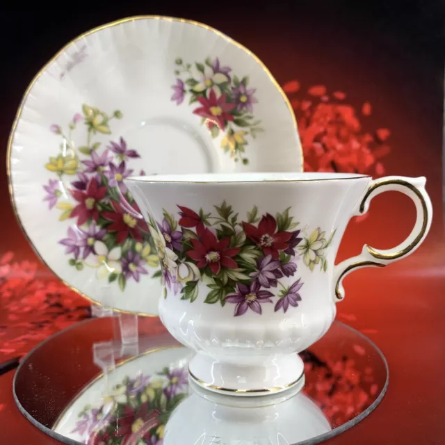 Paragon Flower Festival Vintage Bone China Tea Cup & Saucer England Teacup BX11