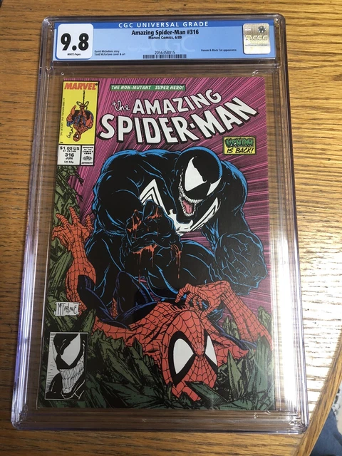 Amazing Spider-Man #316 Marvel Comics 1989 CGC 9.8 1st Venom Cover Appearance