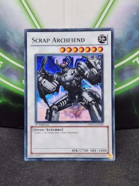 Yugioh Scrap Archfiend DREV-EN000 Super Rare 1st Edition LP