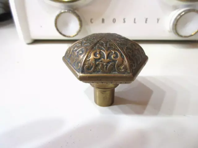 Vintage Antique Brass Door Knob-6-Sided-Nice One!