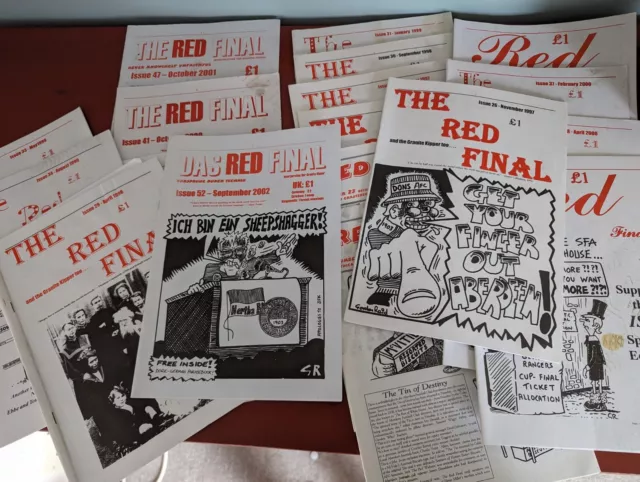 The Red Final Aberdeen Football Club AFC Fanzine 17x Bundle Scottish Retro 90s