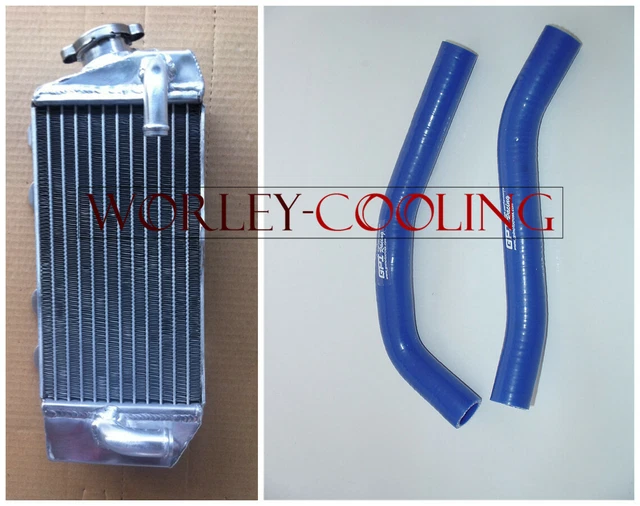 Work Oversize Radiator & Blue Hose Kit For Yamaha YZ85 2002-2020 - Bolt-On, Leak Tested, 1 Year Warranty