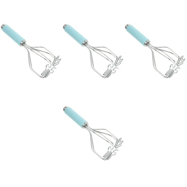 4x Herramienta de cocina trituradora de frutas de acero inoxidable de verduras reutilizables