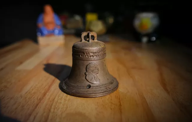 Vintage Liberty Bell coin bank