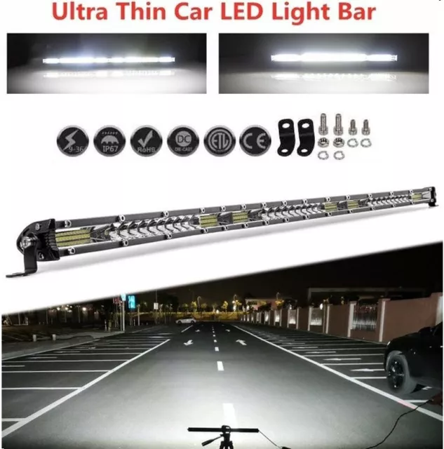 21 1200W LED Arbeitsscheinwerfer Auto Offroad SUV Light bar Lichtbalken 12V  DE