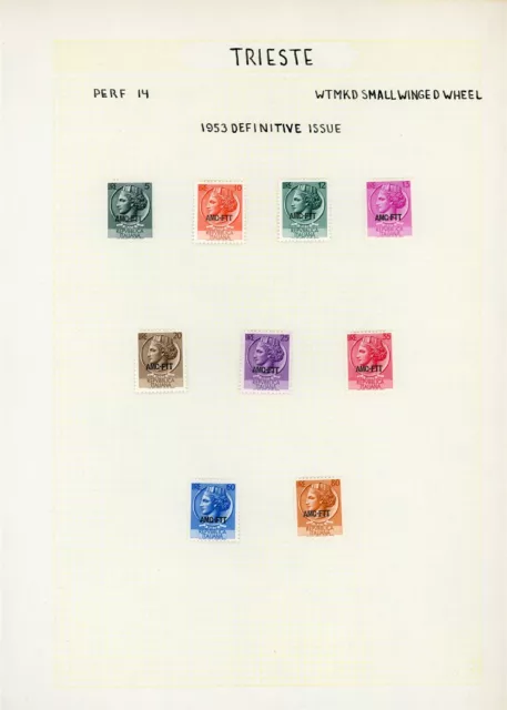 AMG-FTT TRIESTE Album Page Lot #24 - SEE SCAN - $$$
