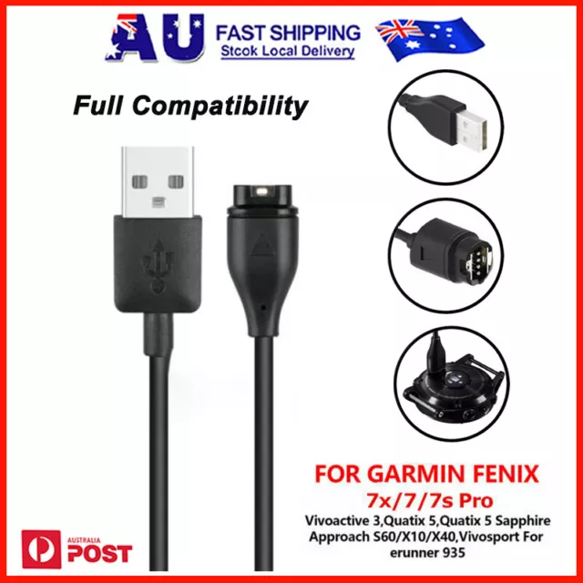 USB Charger Charging Dock Cable For Garmin Fenix 7 6 5 Vivoactive 4 3 Forerunner