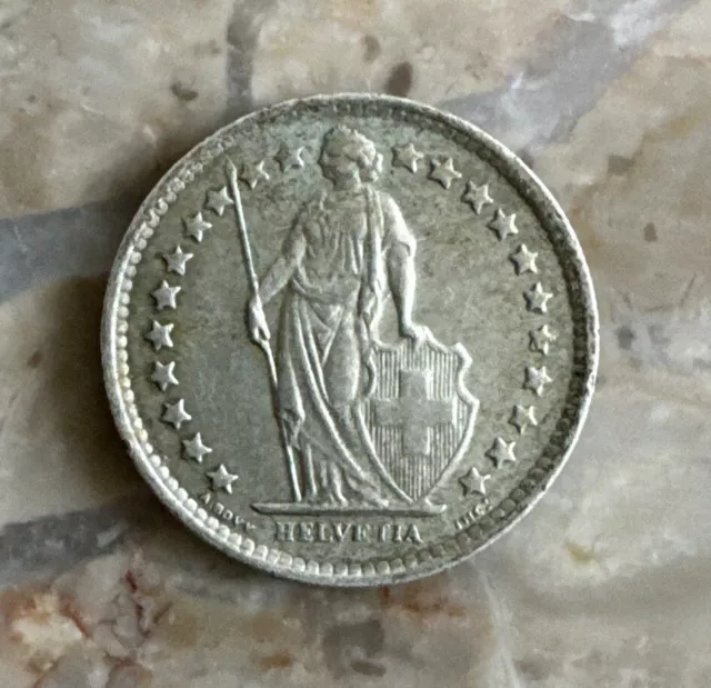 Switzerland 1/2 Franc 1963 Silver Coin (T193)
