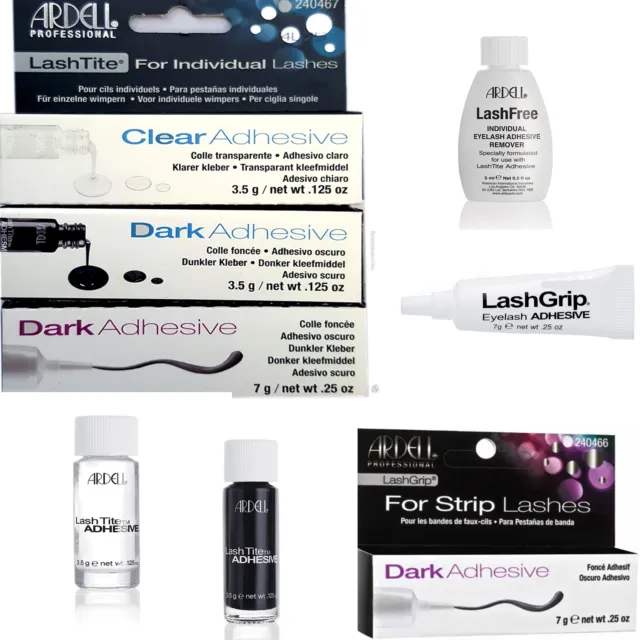 Ardell LashTite Eyelash Lash Adhesive Glue Semi Permanent Dark/Clear and Remover