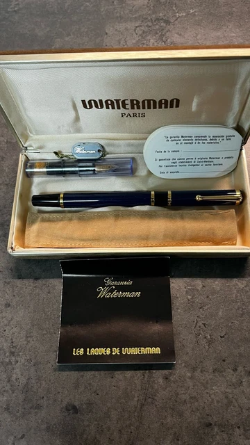 Stylo Plume Waterman Forum Vintage - Gris/vert Acier - Occasion Avec Micro-rayures