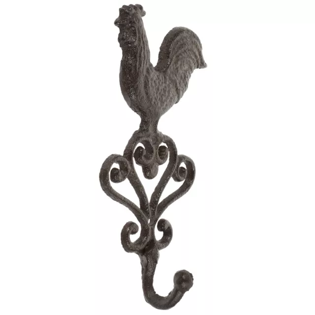 Rooster Cast Iron Wall Vintage Hanger for Coats Bags Towels Hats Scarf