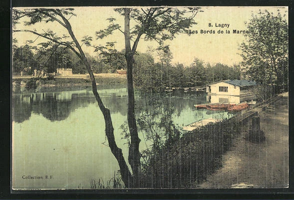 CPA Lagny, Les Bords de la Marne