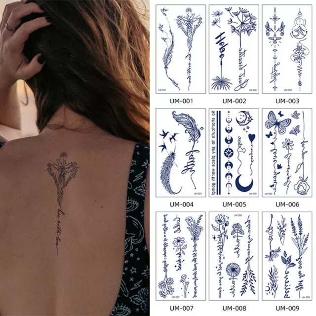 TATUAGGI TEMPORANEI ADESIVI tatuaggio schiena cool braccio temporaneo  tatuaggio- 1 EUR 2,31 - PicClick IT