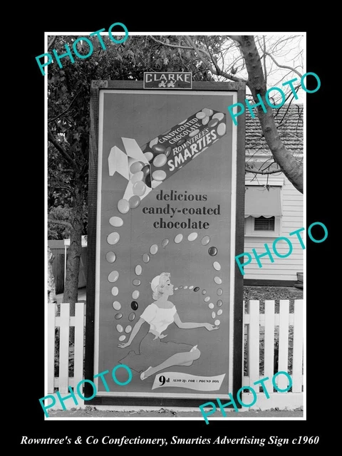 Póster Vintage De Publicidad De Smarties Chocolate - Impresión A4 En Color, Estilo Retro Años 50-60