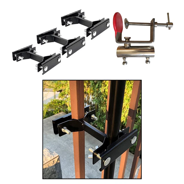 OUTDOOR DECK UMBRELLA Clamp Stand Bracket Attach Railing Bleachers