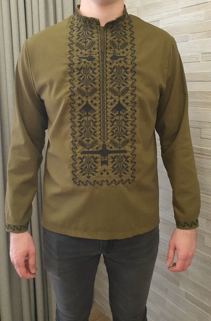 Ricamo ucraino "Il codice della nazione", ricamo uomo,XS - 4XL,Ucraina