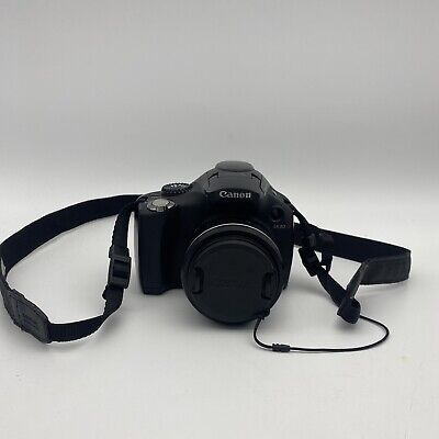 Cámara digital Canon PowerShot SX30 IS 14,1 MP solamente - negra - daños en pantalla