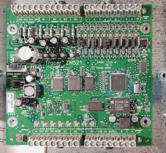 Trane Tracer ZN521 HVAC Zone Controller Board with Steel Enclosure