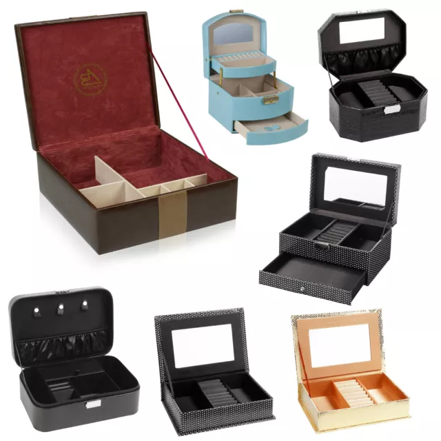 Jewellery Box Accessories Watch Ring Trinket Display Case Storage Organiser Gift