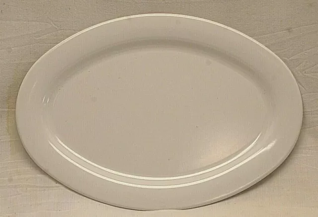 Prolon Ware Oval Serving Platter Tray Outdoor Camping White Vintage U.S. 9517