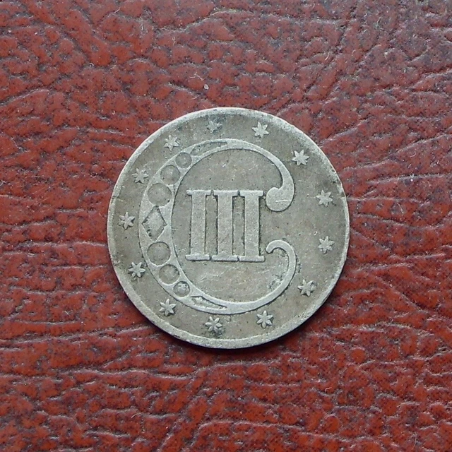 USA 1853 silver 3 cents USA 1853 silver 3 cents