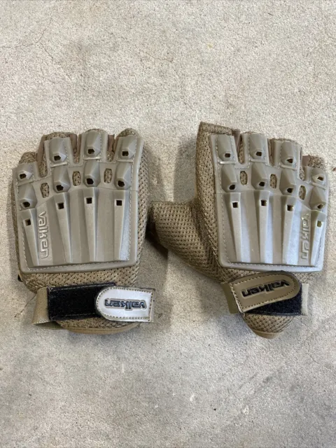Valken V-Tac Tactical Gloves XL/2X Paintball Airsoft Half Finger Plastic Knuckle