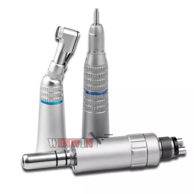 Dental Slow Low Speed Handpiece Kit Turbine Straight Contra Angle Air Motor