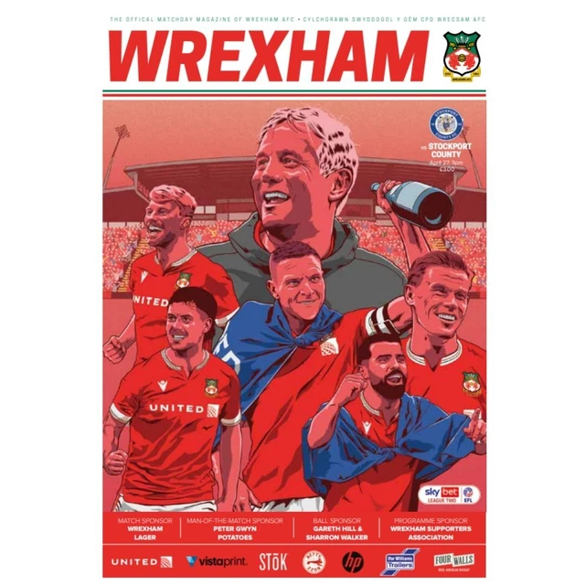 WREXHAM STOCKPORT COUNTY Official 27Th April 2025 Skybet League Two