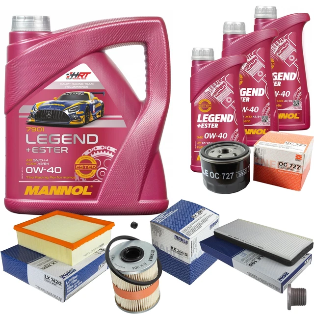MAHLE Inspektionspaket 7 L MANNOL Legend+Ester 0W-40 für Renault Espace IV 1.9