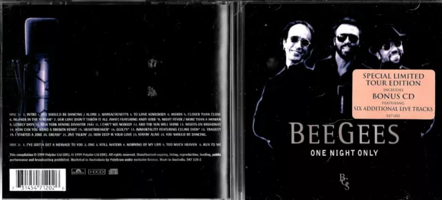 The Bee Gees Limited Edition 2cd set - One Night Only