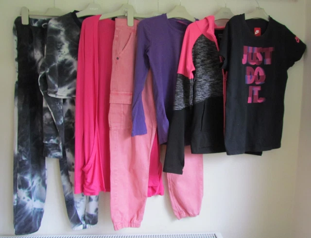 NEW LOOK NIKE  M&S Girls  Bundle Age 11-12 12-13  Joggers tops combats  BH25p
