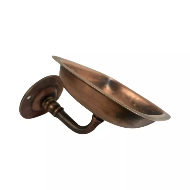 Antique c1902 Brasscrafters Copper Plated Brass Wall Mount Soap Dish