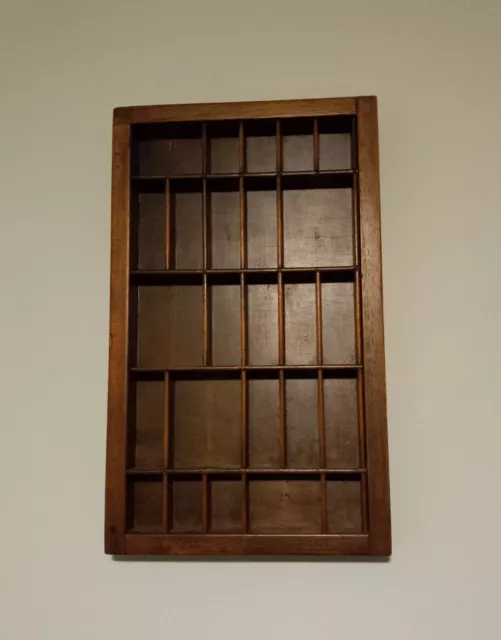 Vintage Letterpress Shadow Box