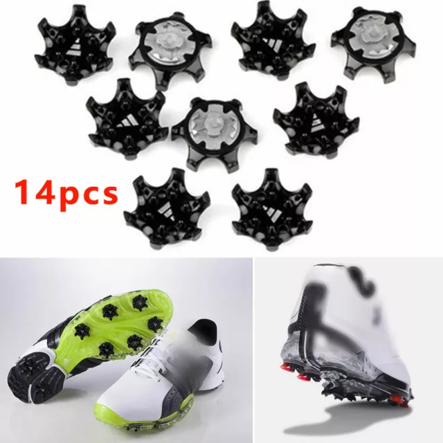 14pcs Fast Twist Champ Replacement Cleat System Screw Studs Golf Shoe Spikes