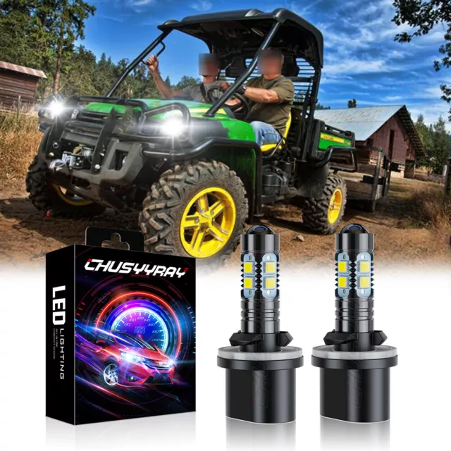 2 super LED Headlamp Bulbs for Polaris ATV 2017 SPORTSMAN 1000 HIGH LIFTER: USA