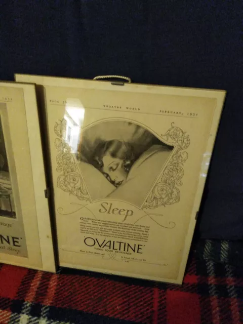 OVALTINE 1930S A4 Full size Magazine Advert Retro Vintage X 2 3