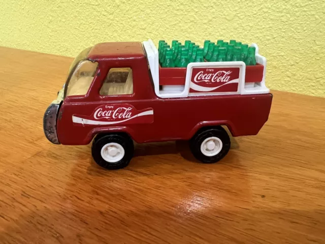 Vintage Buddy L 1982 Coca Cola Delivery Truck Steel Coke Bottles