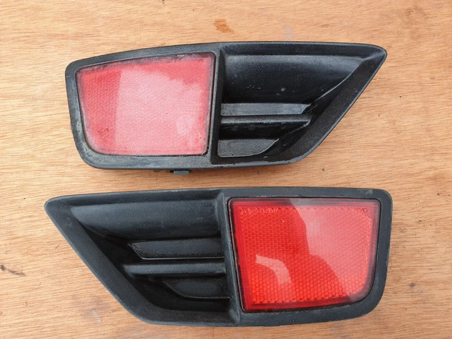 Catarifrangenti Paraurti Posteriore Per Nissan Qashqai 2007-2015 | 2 Pezzi ABS Rosso