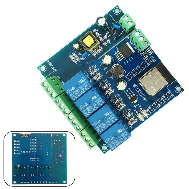 MODULO RELÈ ATTREZZATA Con ESP32-WROOM Ble Scheda di Sviluppo £31.01 ...